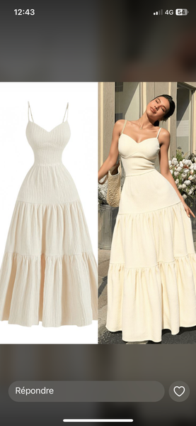 Robe Maxi Évasée Femme