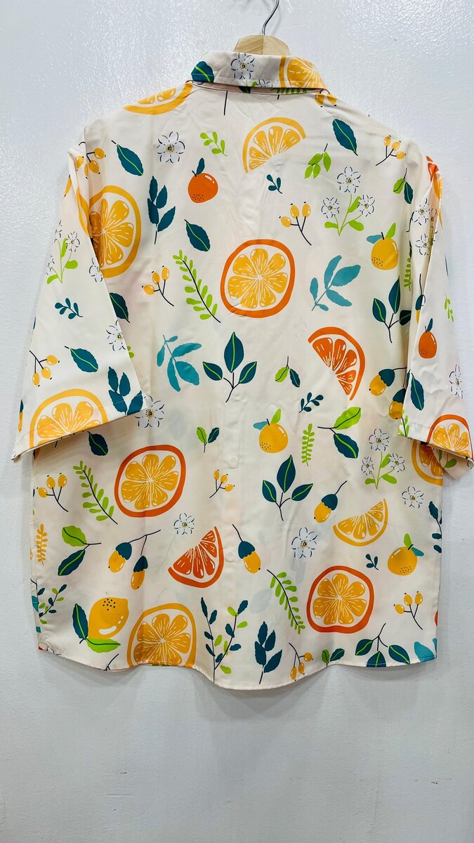 Chemise à motifs d'agrumes