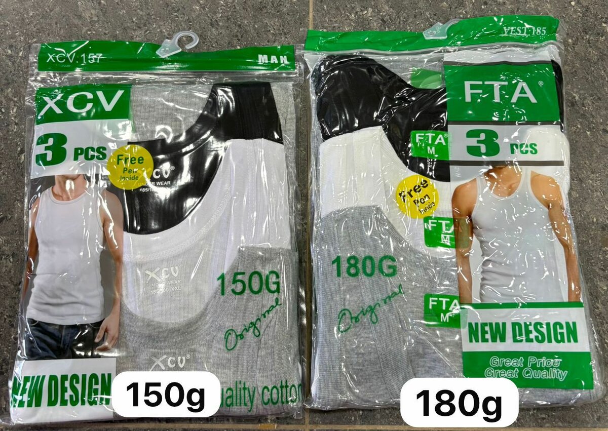 Lot de Débardeurs Coton Homme