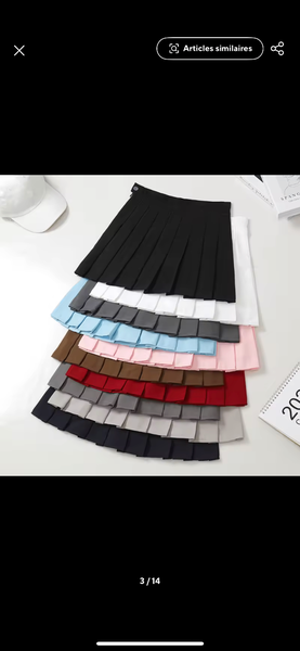 Jupe Plissée Mini Écolière