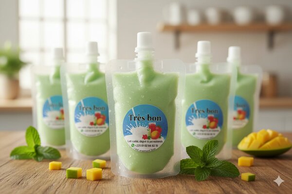 Menthe au lait, fraise au lait