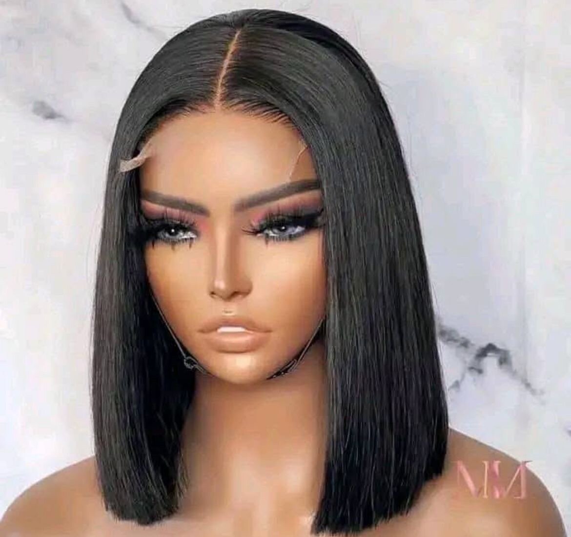 Perruque Bob en Dentelle Réaliste