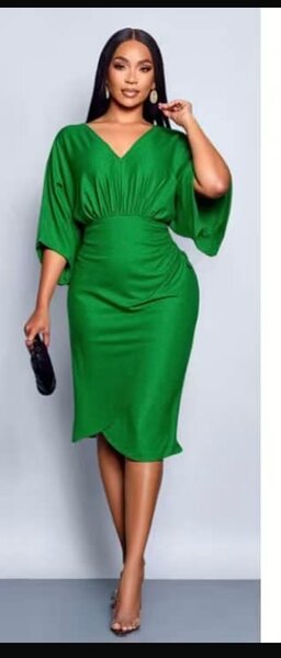 Robe élégante verte soirée