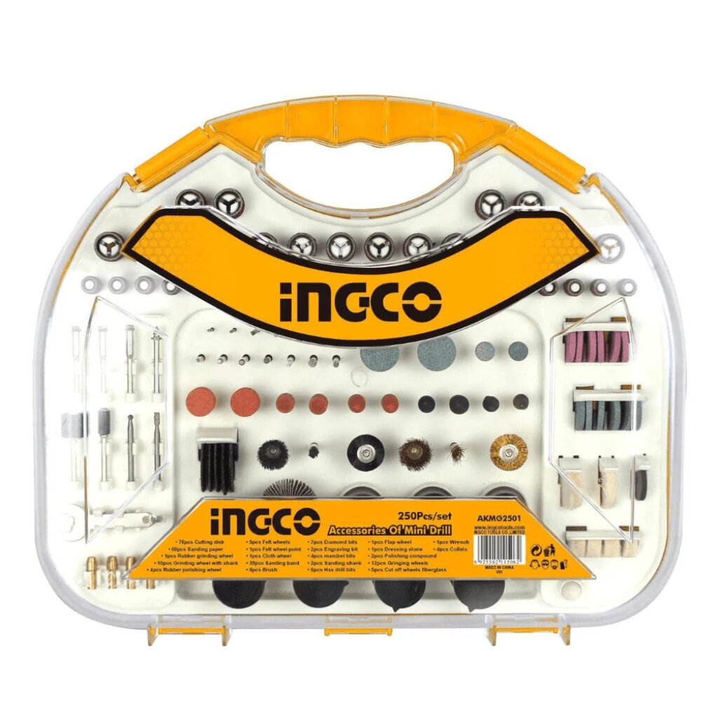 Set d'accessoires mini outillage 250 pièces