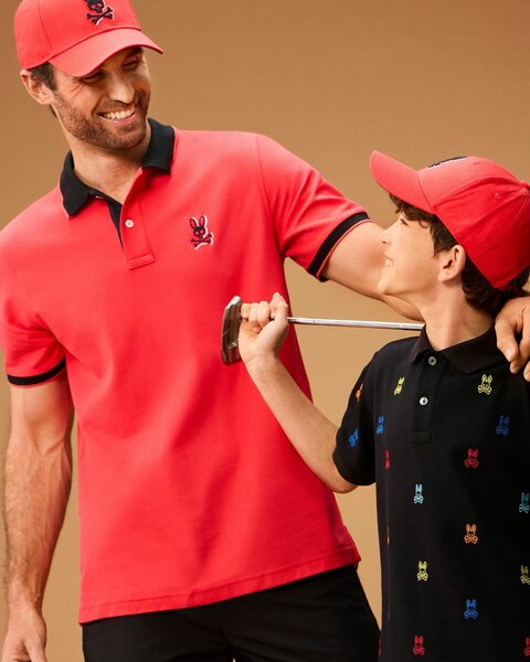 Polo homme rouge élégant