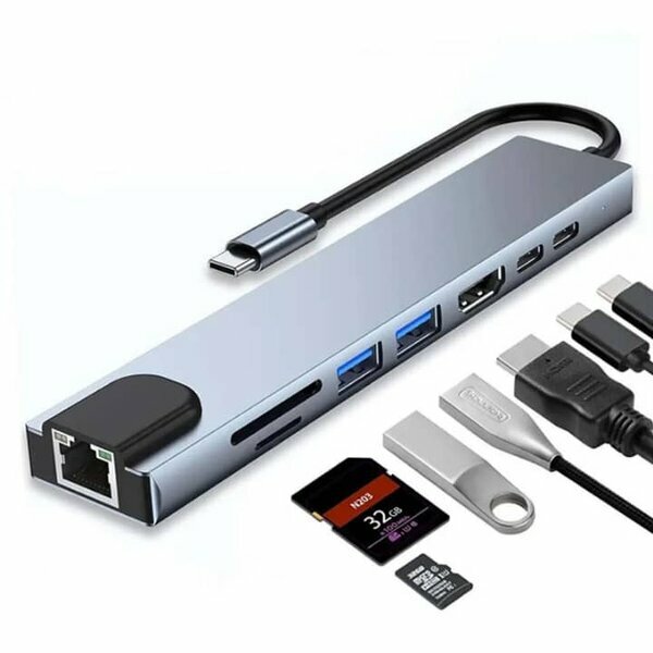 Adaptateur USB-C multiport 8