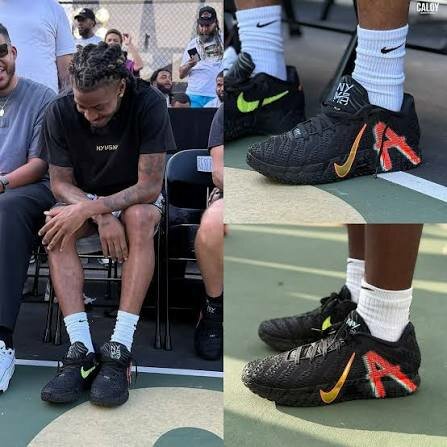 Custom Black Sports Sneakers