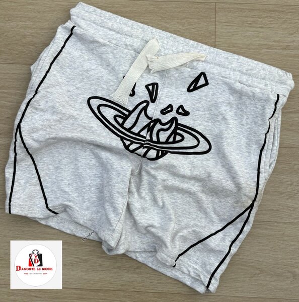 Shorts  gris avec dessin