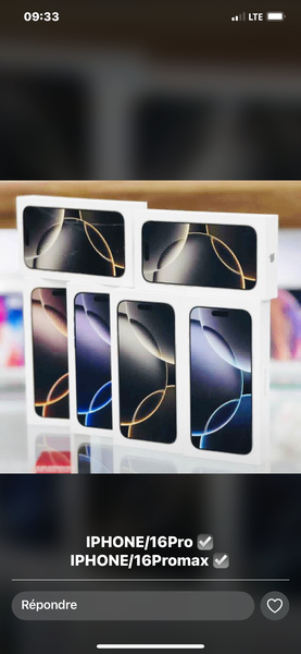 iPhone 16 ,16pro et 16 pro max
