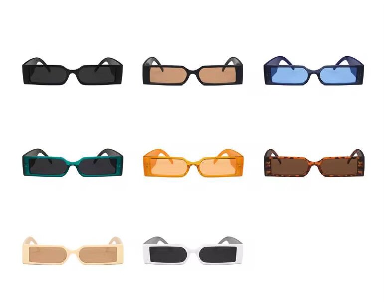 Lunettes de soleil rectangulaires rétro