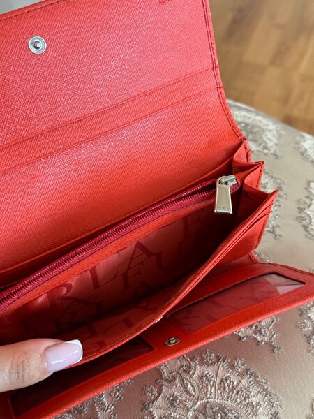 Furla кожаный красный кошелек