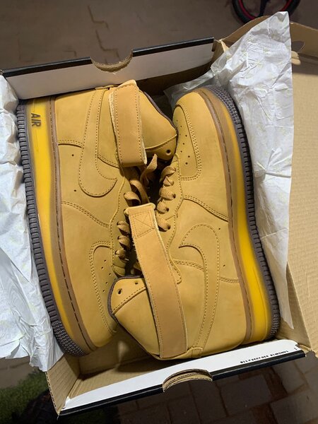 Air Force 1 high/Airforce 1 low brown and Airforce 1