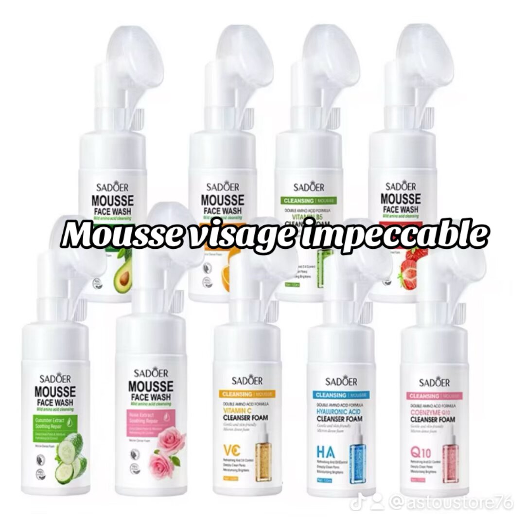 Mousse nettoyante visage