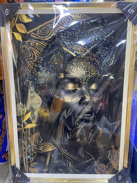 Tableaux Muraux Dorés Glamour