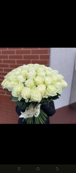 Bouquet de roses blanches