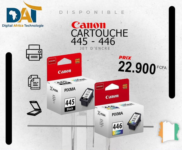 Canon Cartouche D'encre 445 Noir + 446 Couleur
