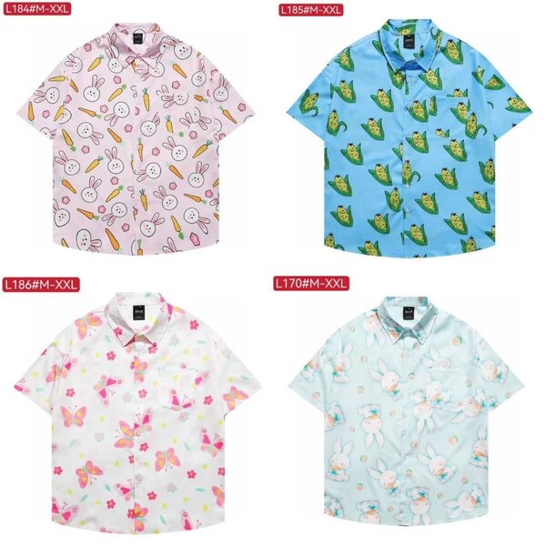 Chemises à motifs colorés