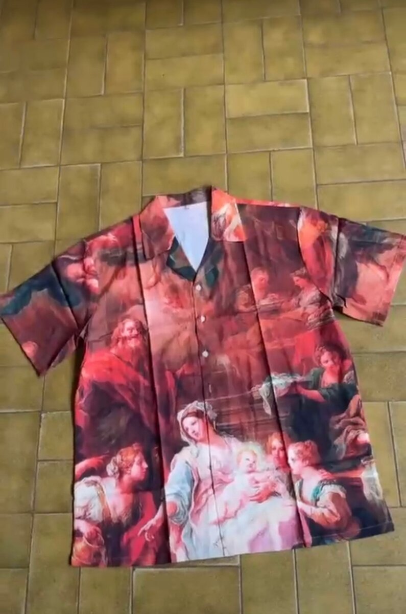 Chemise imprimée art classique