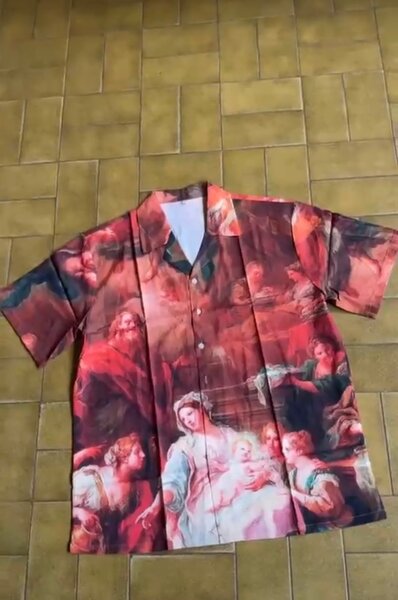 Chemise imprimée art classique