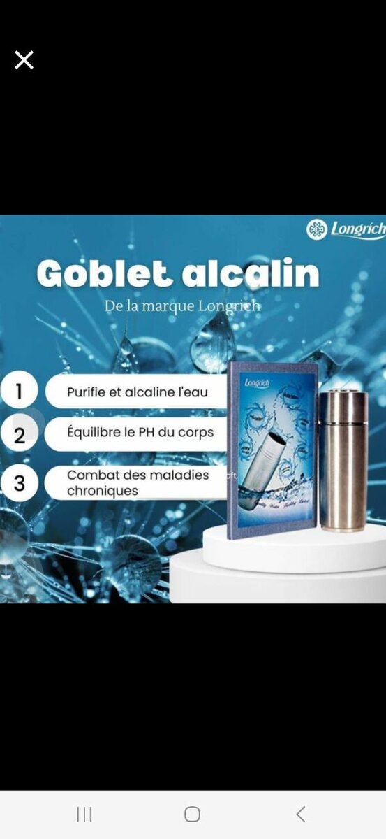Gobelet Alcalin Longrich 400ml