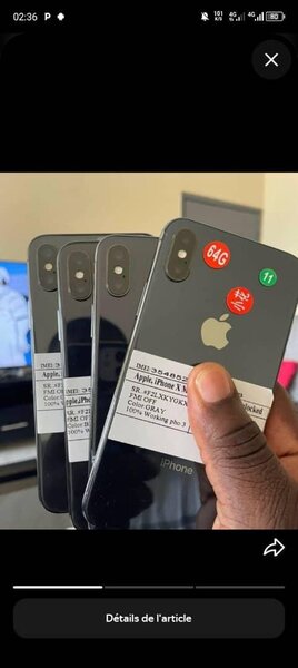 Apple iPhone 11 64 Go Noir