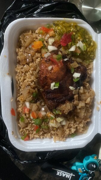 Plat de tchêp au Poulet Grillé