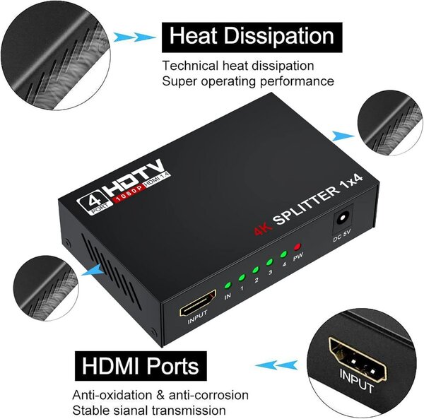 HDMI switch 4x1 4k 8k UHD