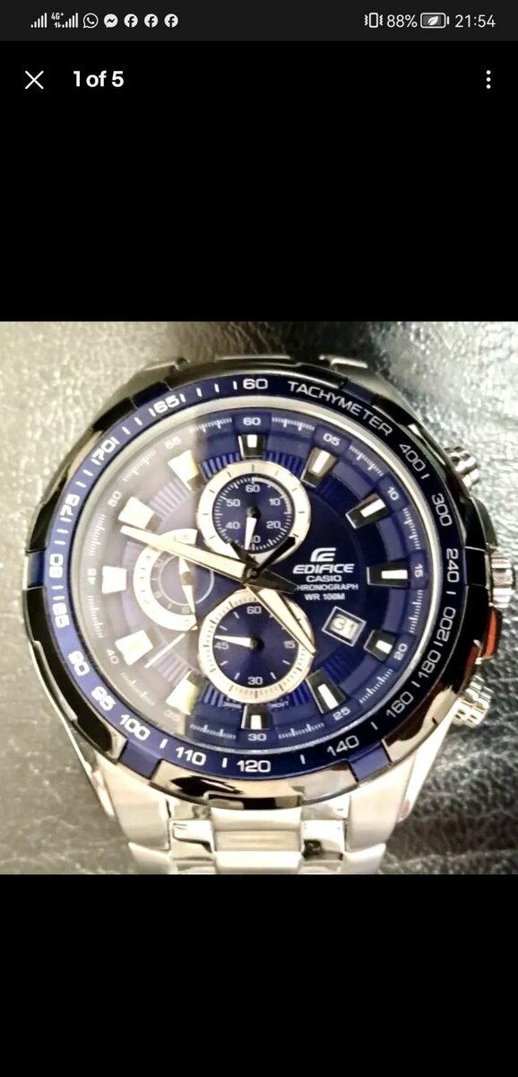 Casio silver stainless watches