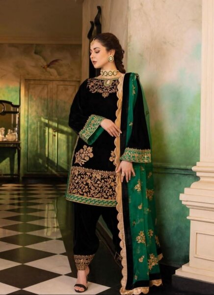 Valvet collection unstitch 3 pc