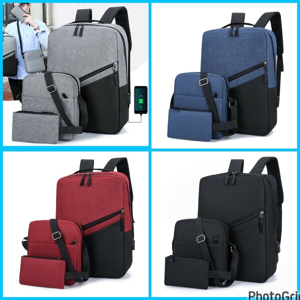 Laptop bag 3-in-1 backpack