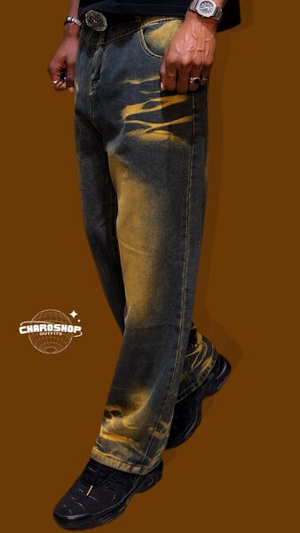 Jean délavé tendance homme