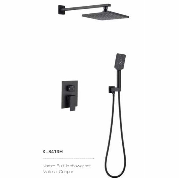 Concealed shower mixer.