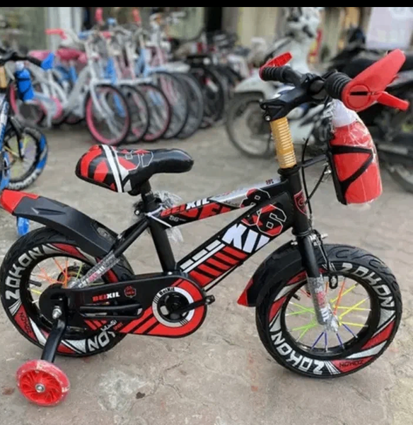 Vélo Enfant Rouge avec Roulettes