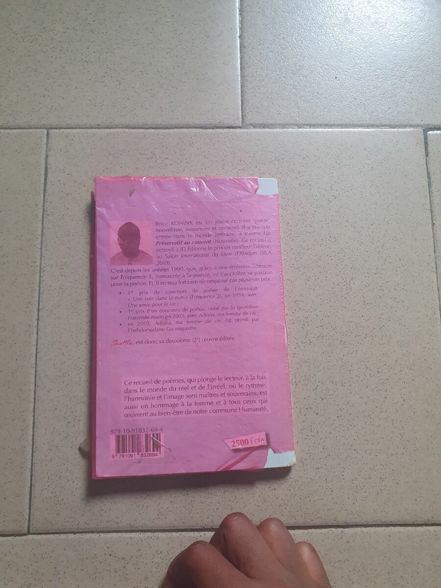 Livre de poésie 'Souffle'