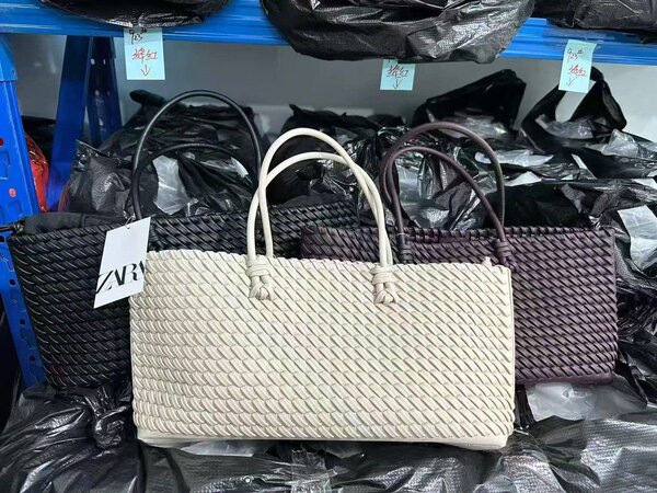 Sac cabas tissé en paille pour femme