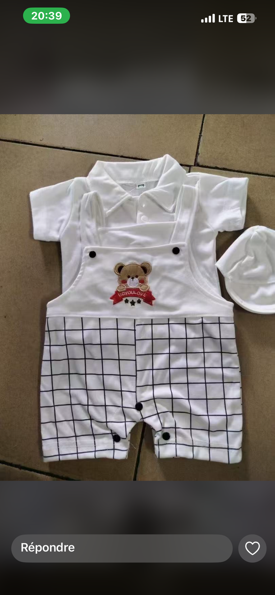 Salopette et sac de maternité