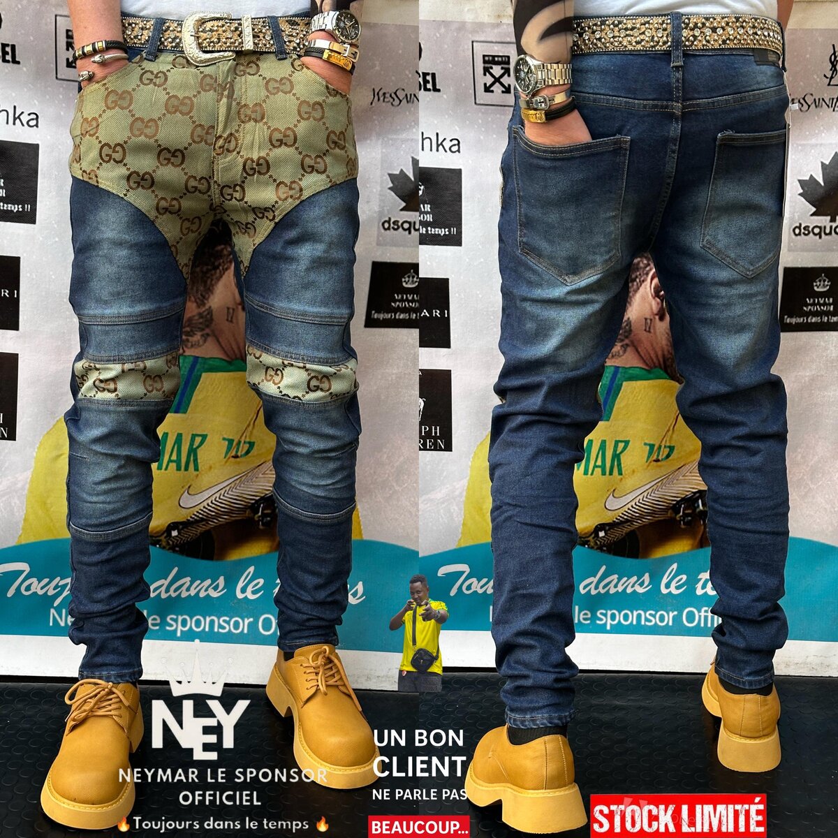 Jeans déchirés stylés homme