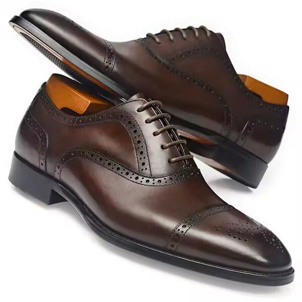 Solid Leather Formal Shoes