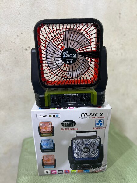 Ventilateur Solaire Portable 8 Pouces