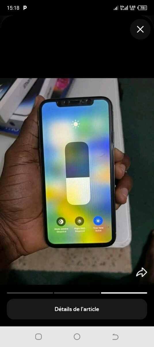 iPhone X 256 Go Argent Débloqué