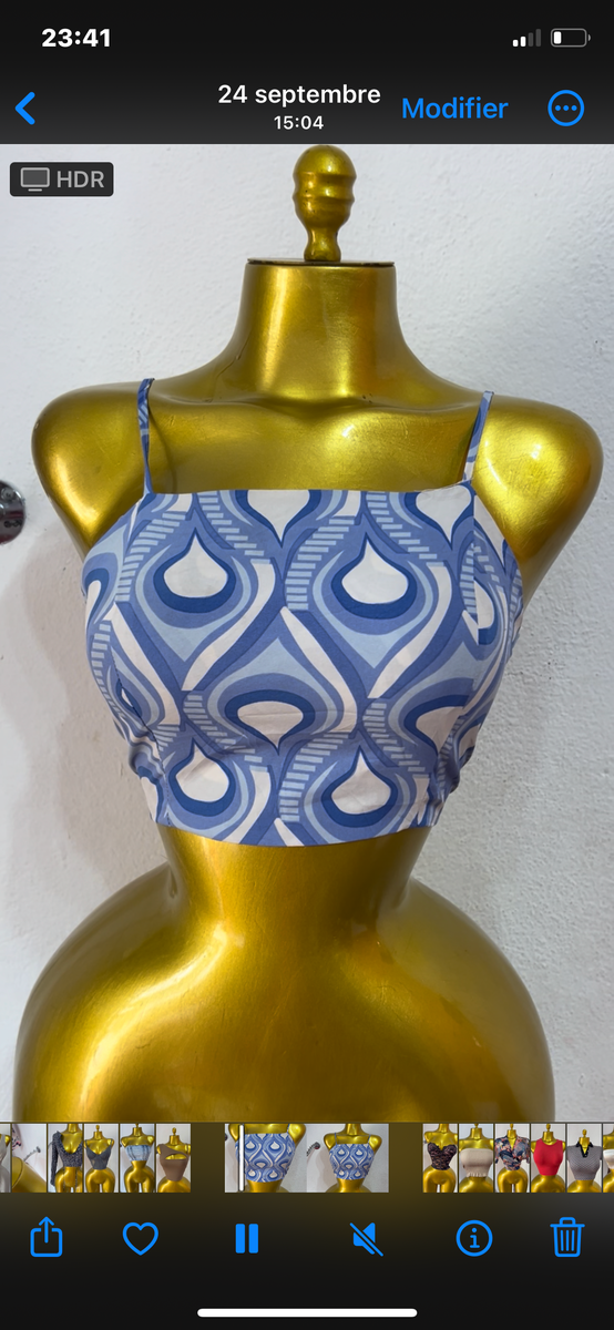 Top court fleuri tendance