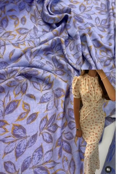 Купра штапель с эксклюзивной расцветкой