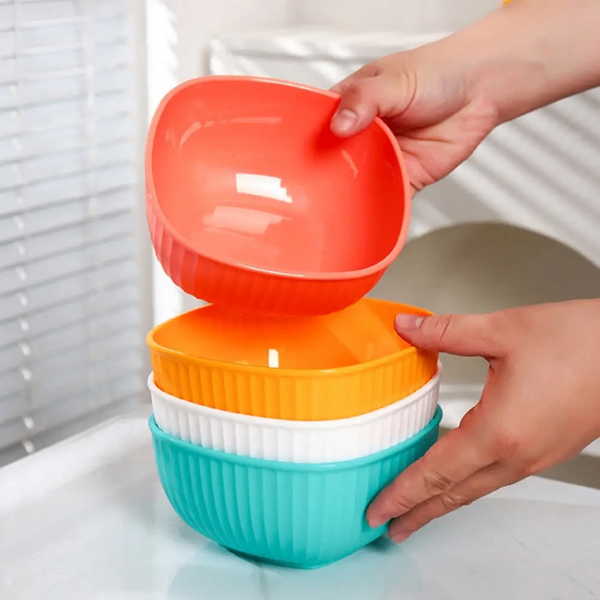 Lot de 4 bols colorés