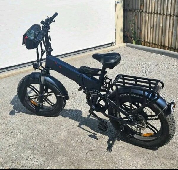 Vélo Électrique Pliable Noir