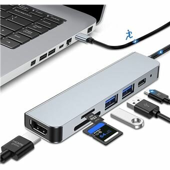 Adaptateur USB-C 6-en-1