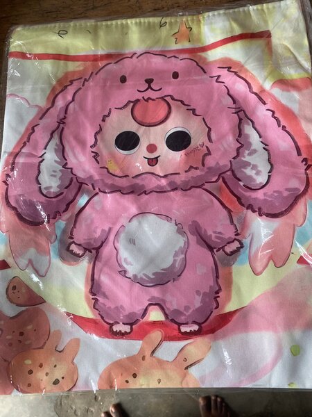Couverture Enfant Lapin Rose