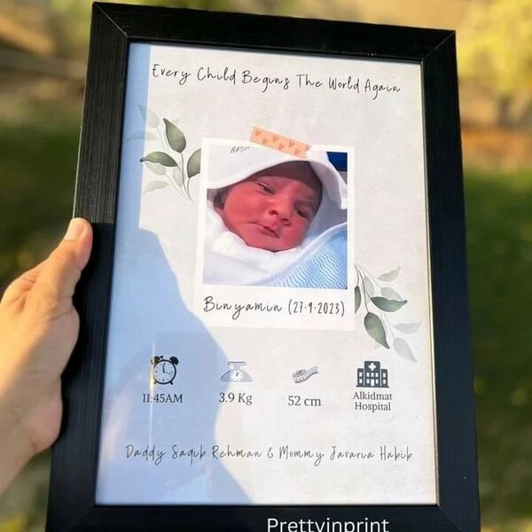 Custom photo frame