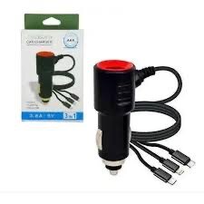 Chargeur voiture 3 en 1 rapide