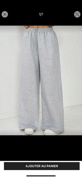 Pantalon large en coton