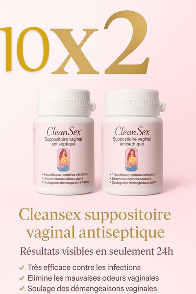 Suppositoires Antiseptiques Vaginales CleanSex